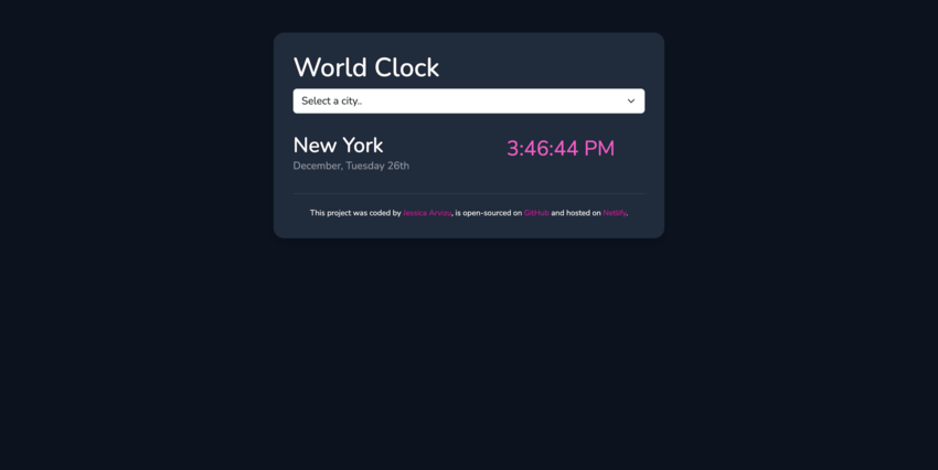 World Clock App Screenshot